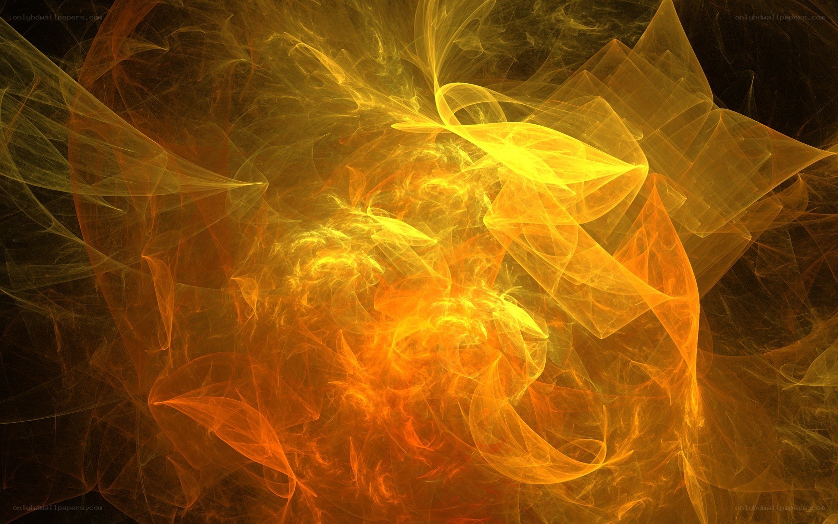 Abstract fractal fire design
