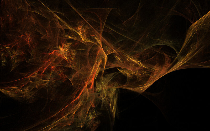 Abstract fractal fire swirl