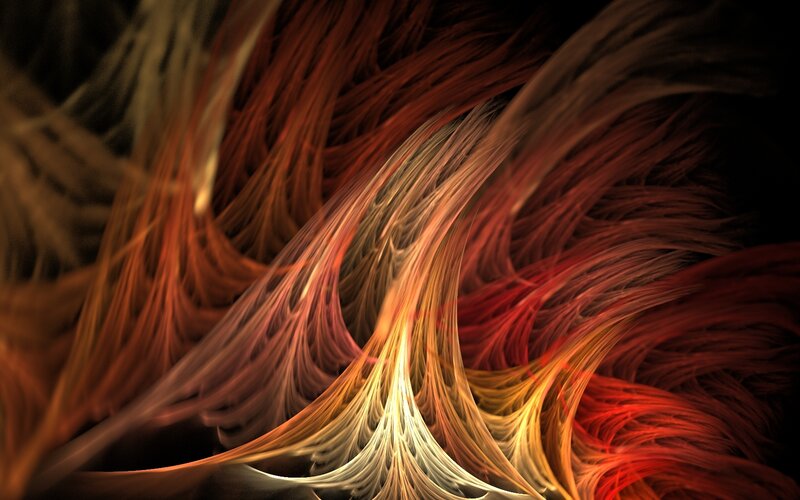 Abstract fractal flame pattern