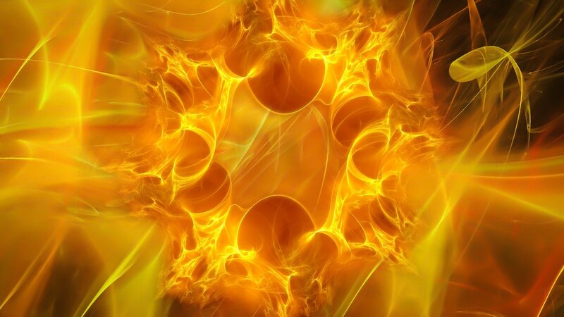 Abstract Fractal Flames — Yellow