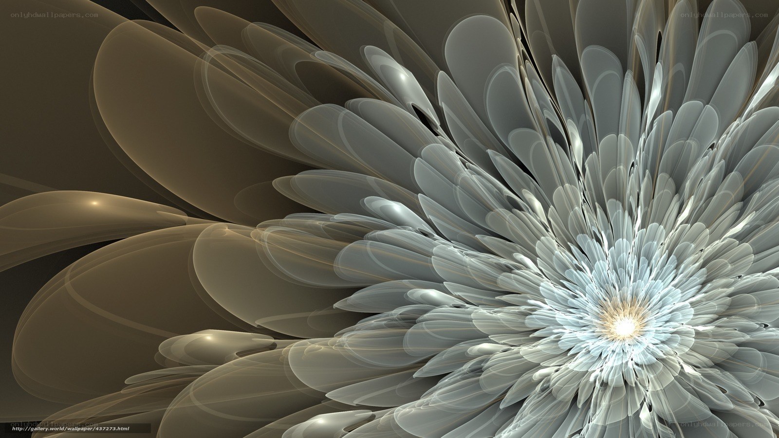 Abstract fractal flower design