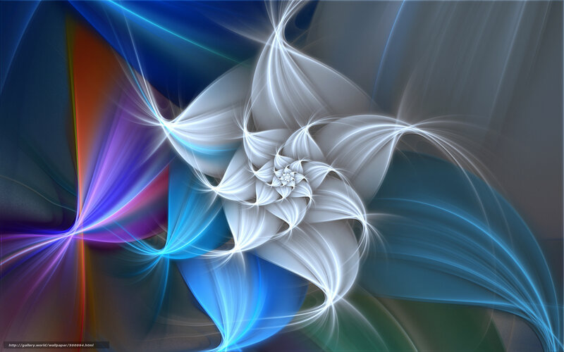 Abstract fractal flower design