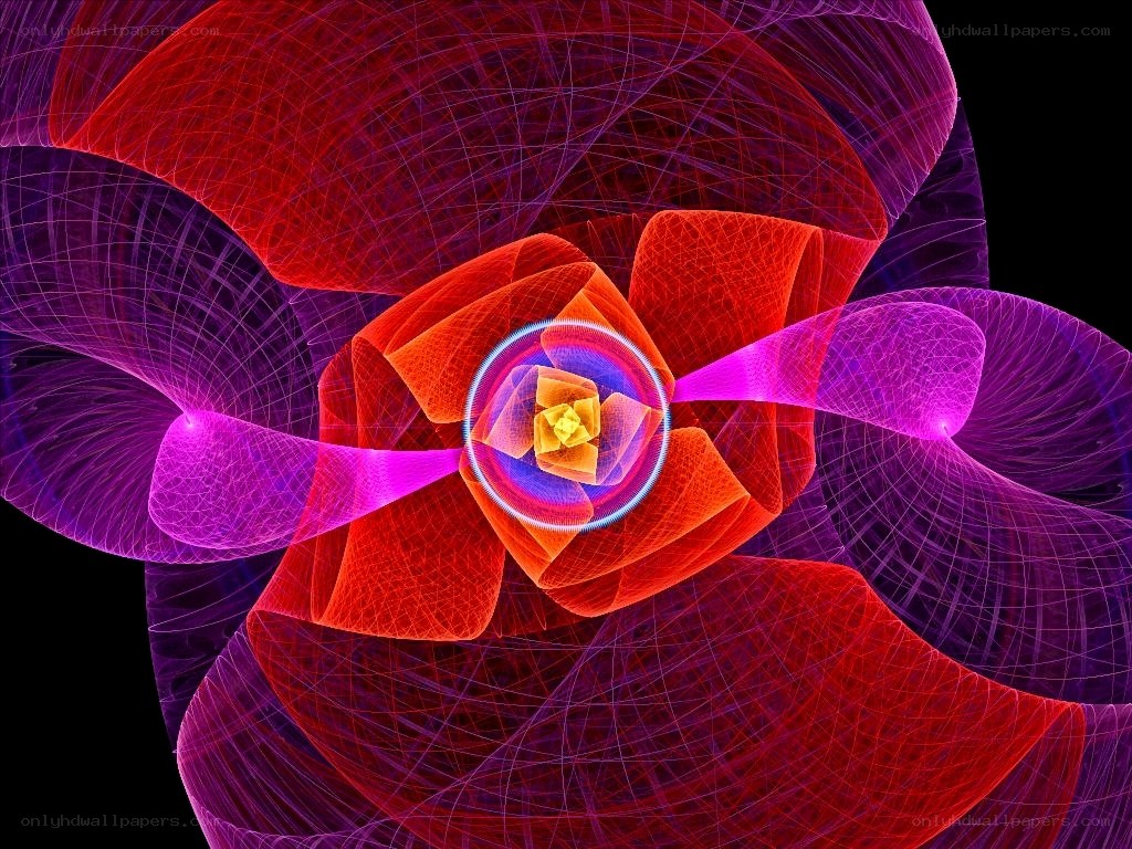Abstract fractal flower design