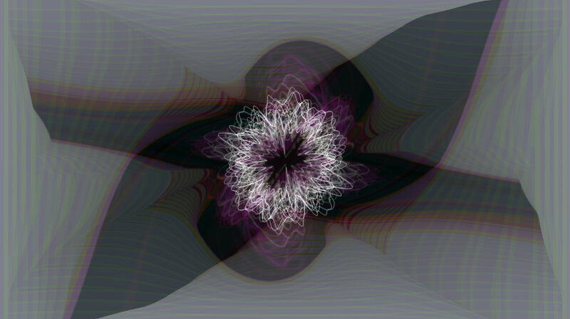 abstract fractal flower pattern