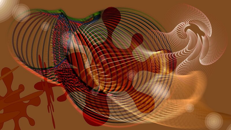 Abstract Fractal Form — Brown