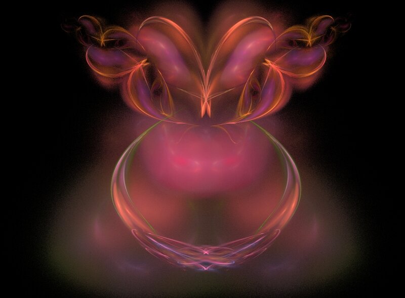 Abstract Fractal Form — Purple