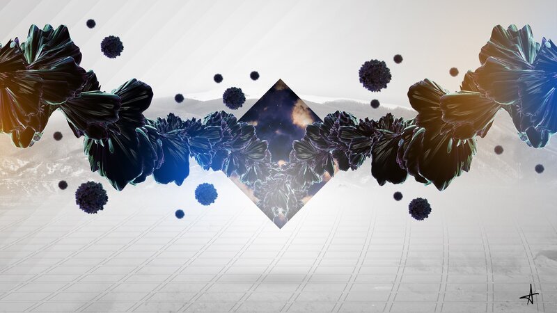 Abstract Fractal Forms — Black