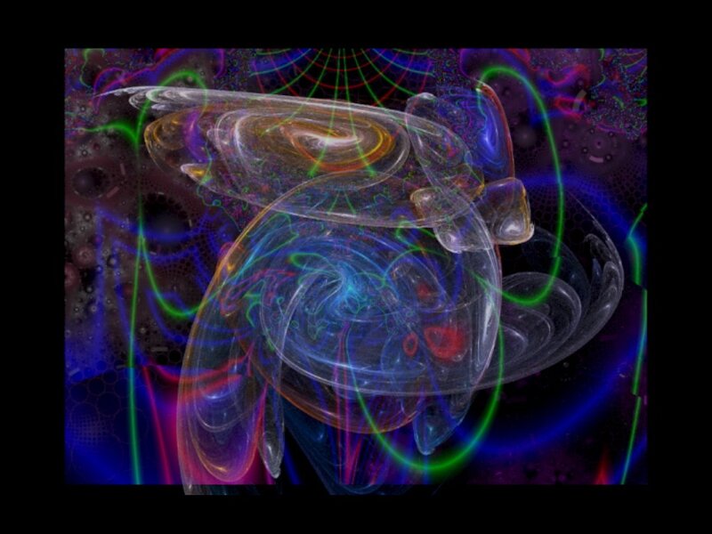 Abstract Fractal Forms — Blue