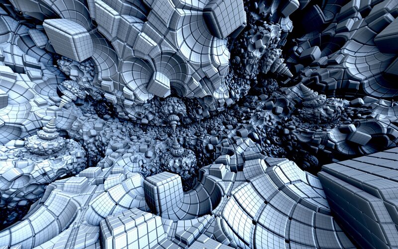 abstract fractal geometric landscape