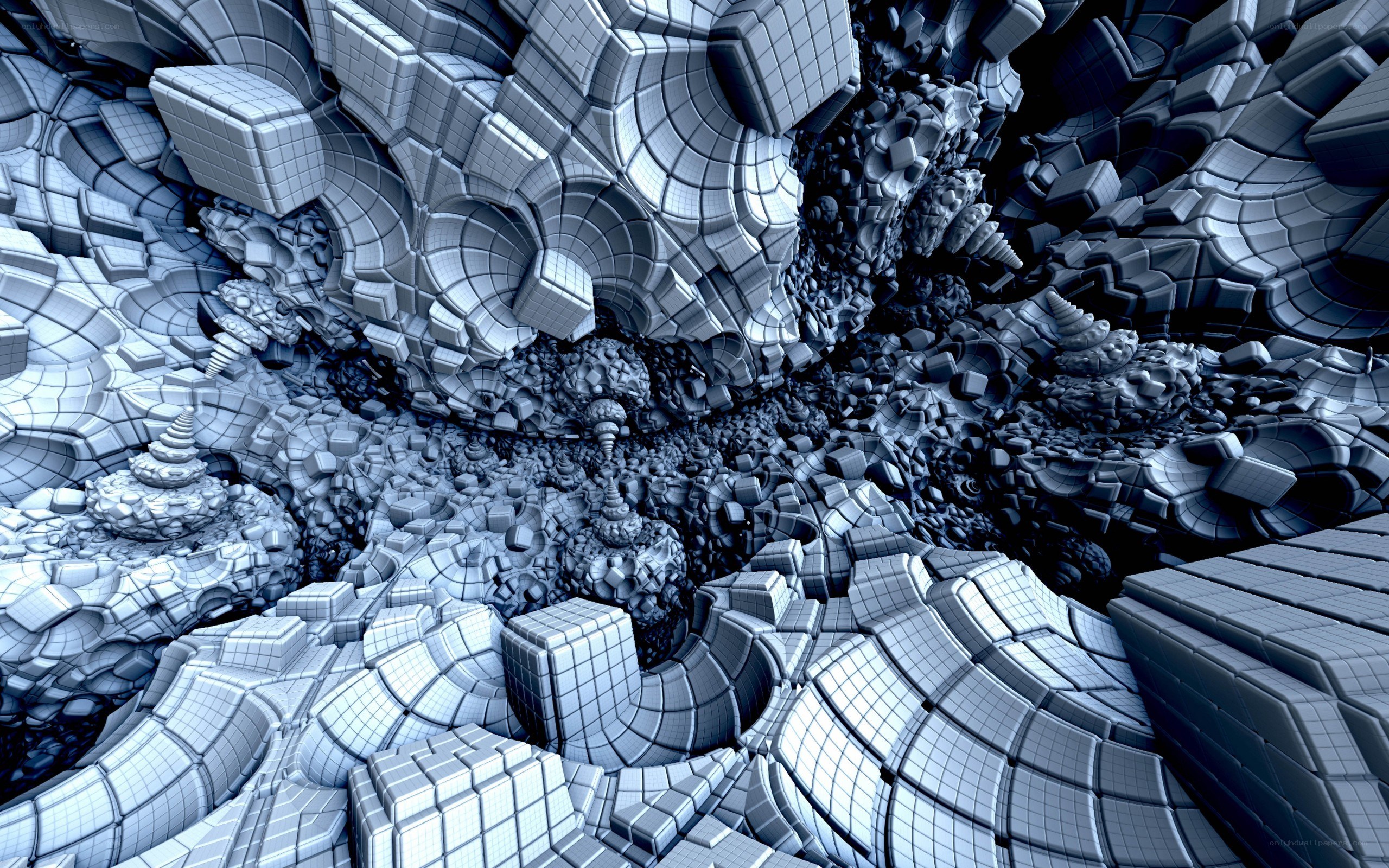 abstract fractal geometric landscape