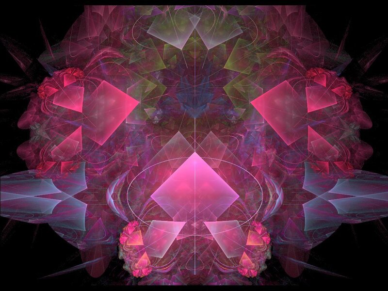Abstract fractal geometric pattern