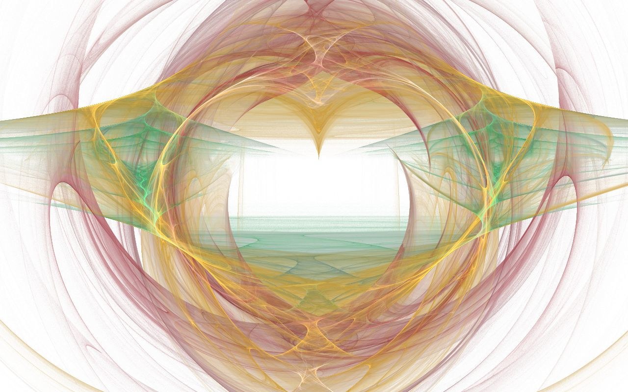 abstract fractal heart design