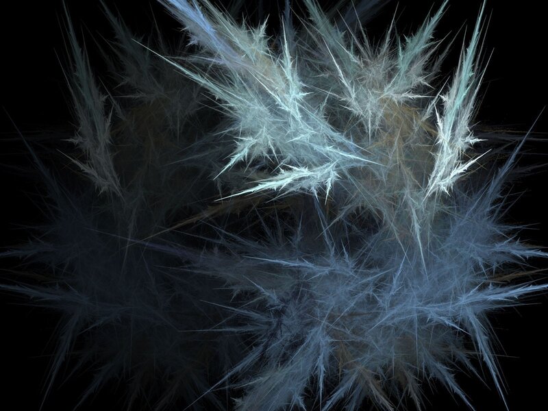 abstract fractal ice formation