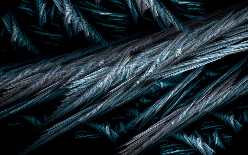 Abstract fractal ice patterns