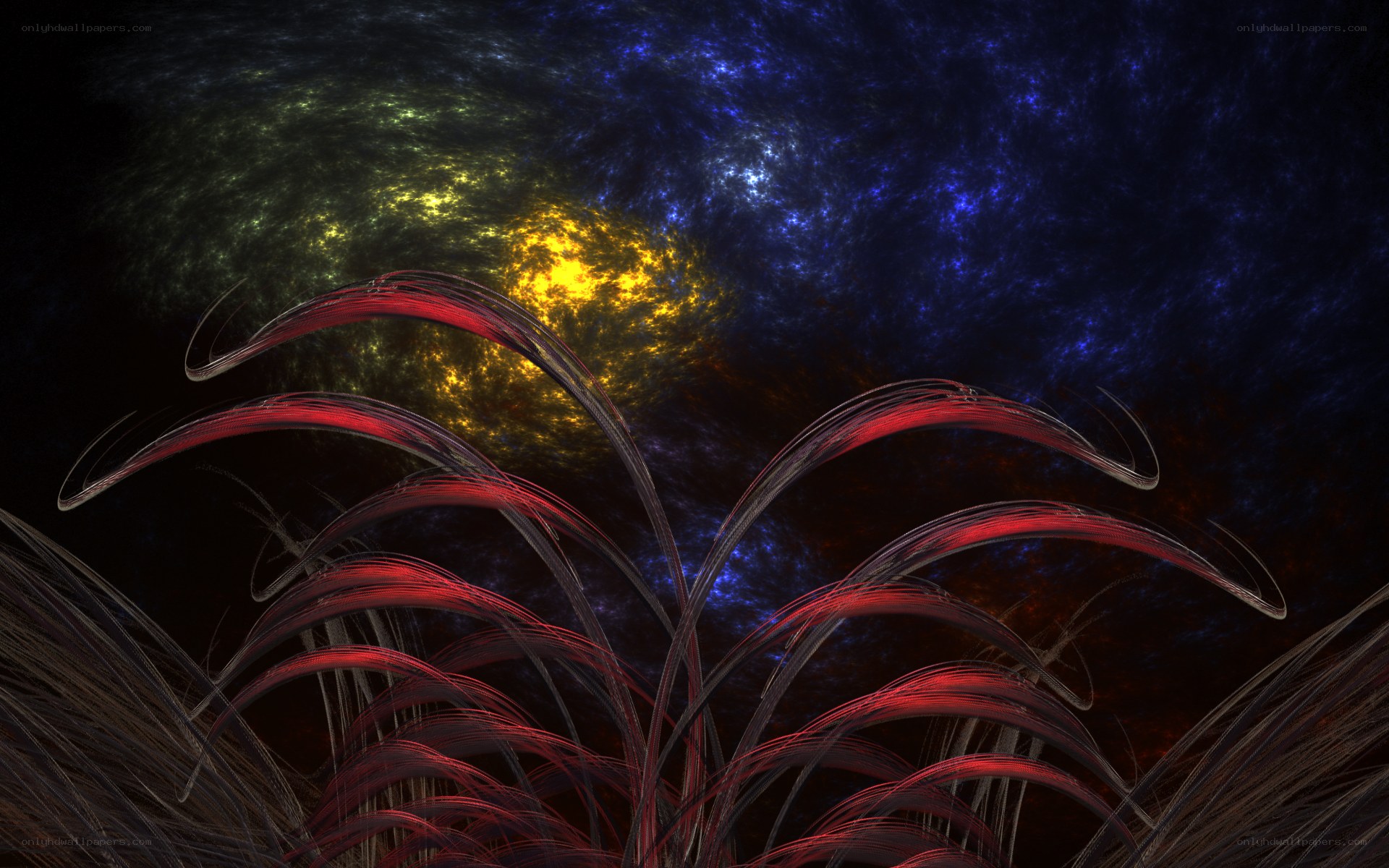 Abstract fractal landscape