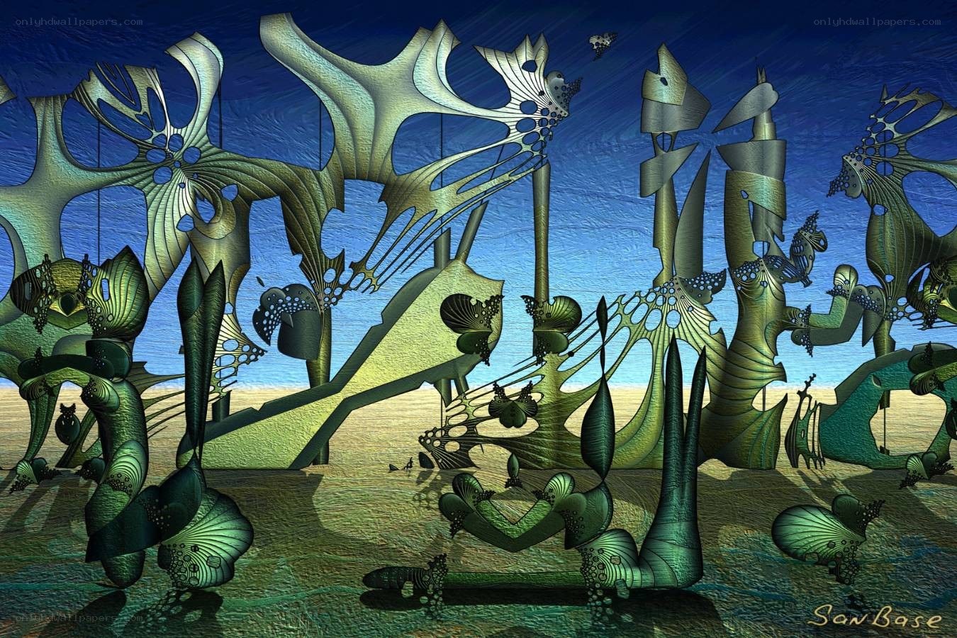 Abstract fractal landscape