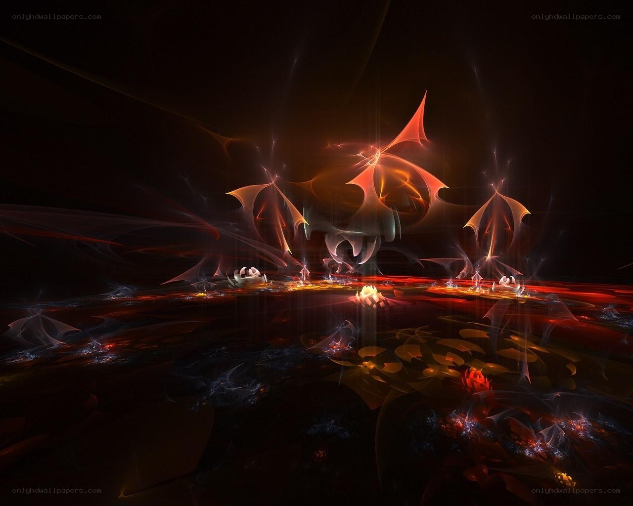 Abstract fractal landscape