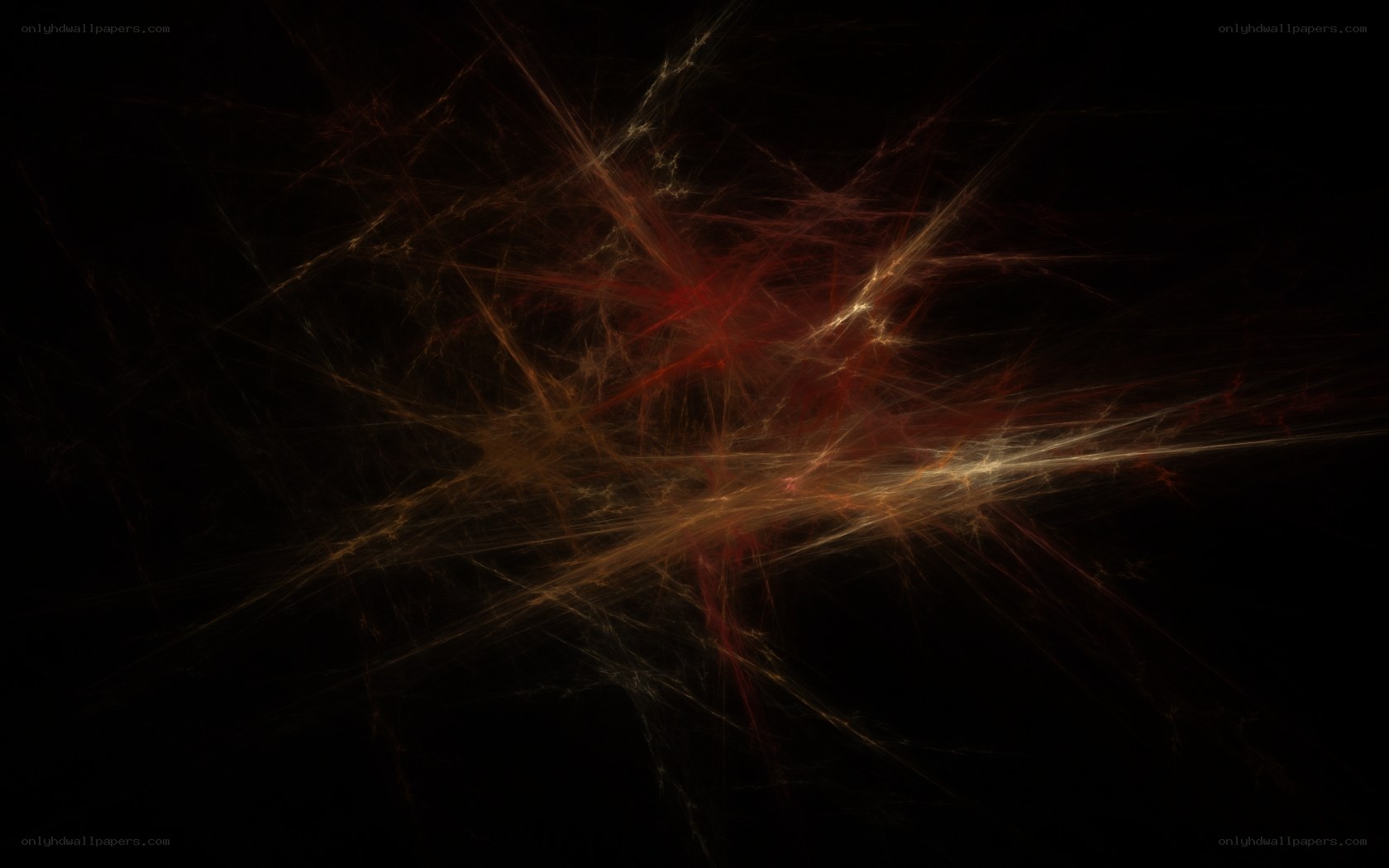 Abstract fractal light burst