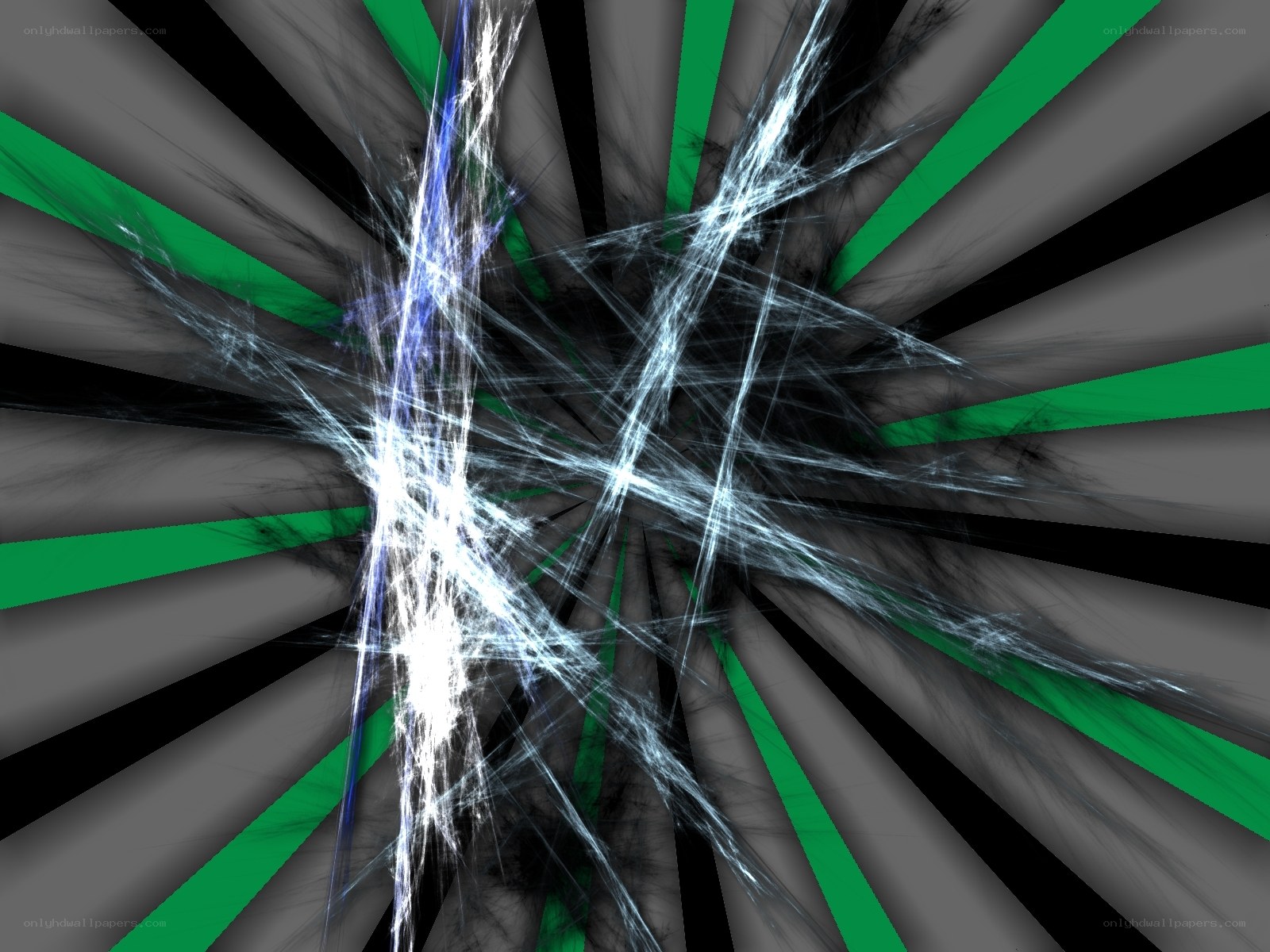 abstract fractal light burst