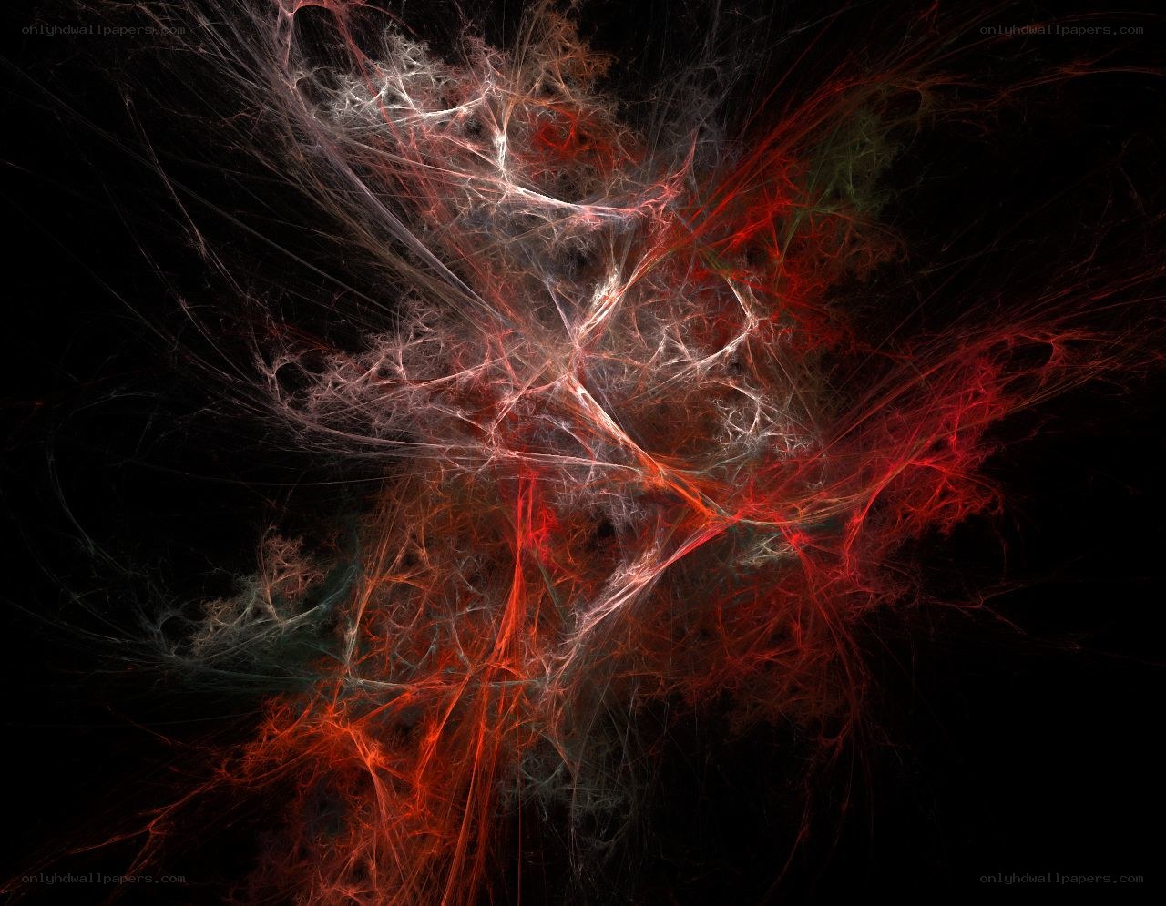 Abstract fractal light burst