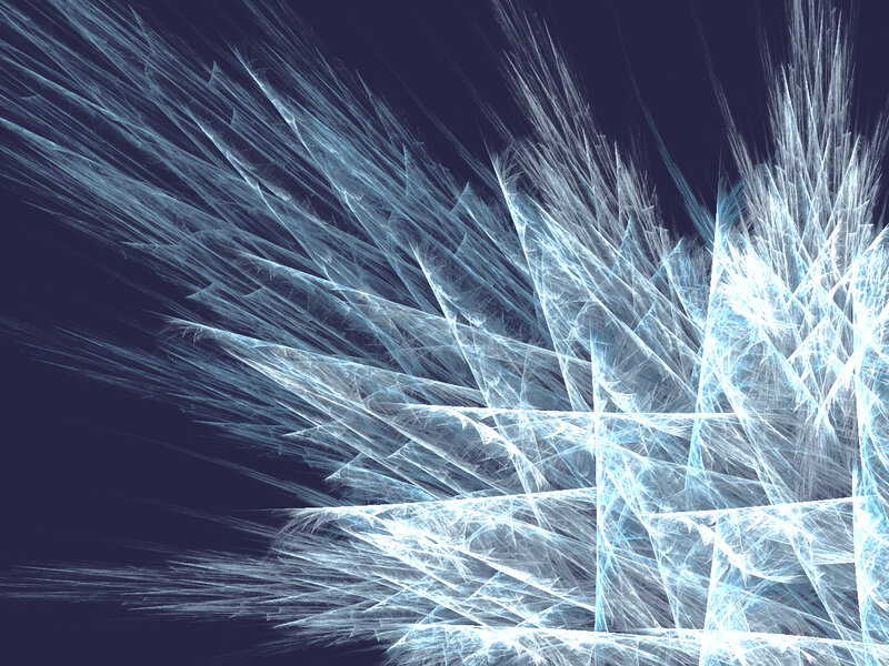Abstract fractal light burst