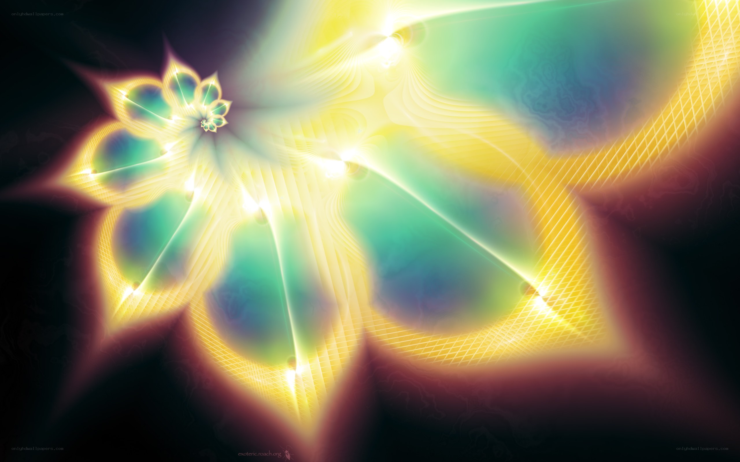 Abstract fractal light design