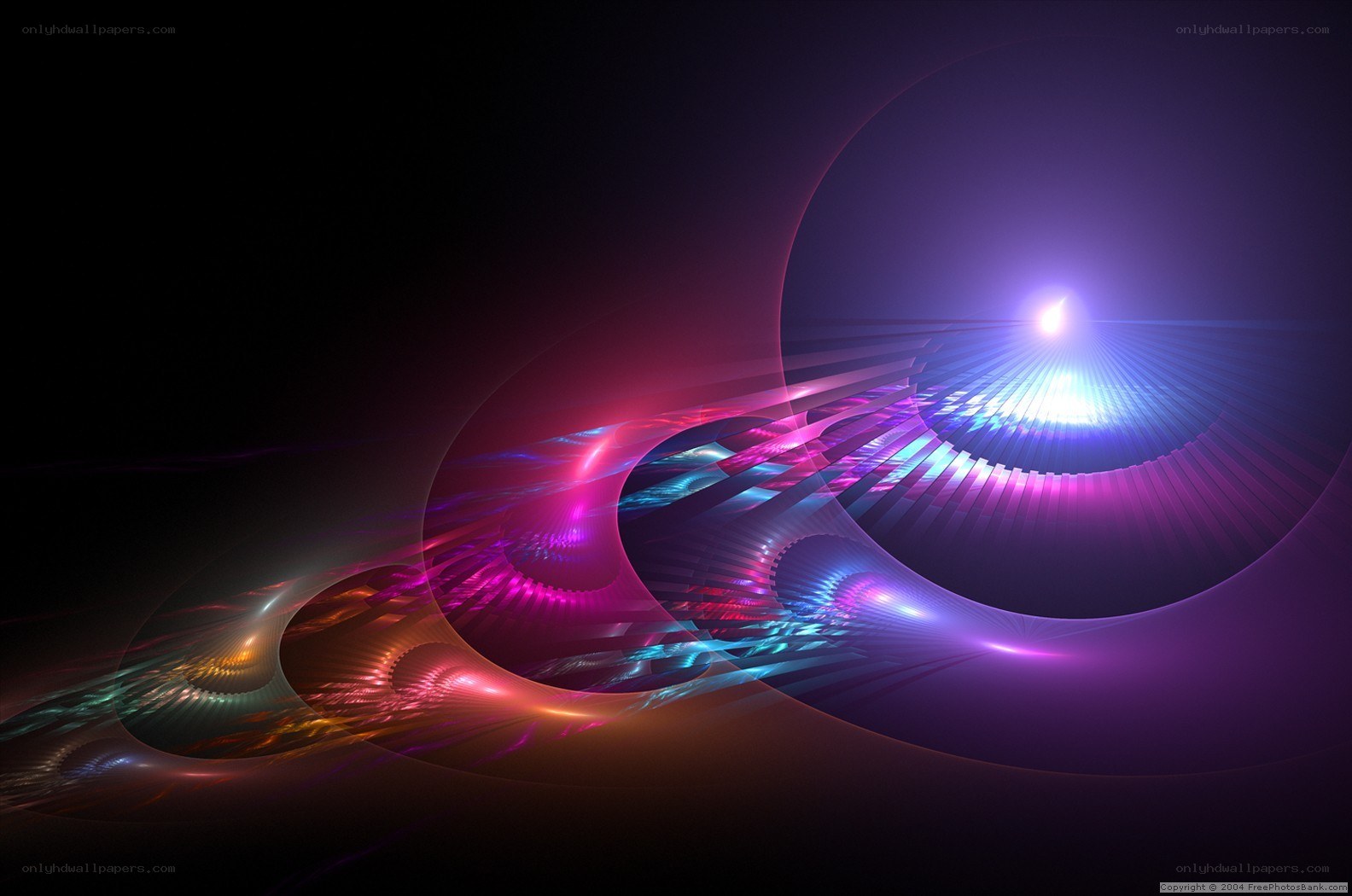 Abstract fractal light design