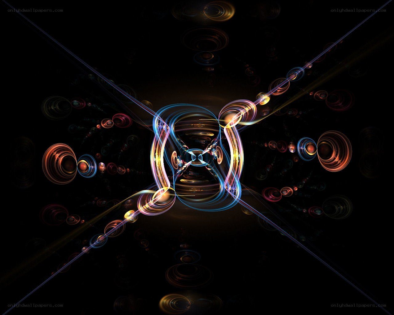 abstract fractal light design