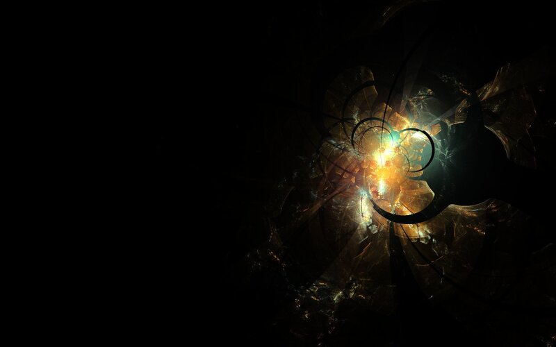 abstract fractal light explosion