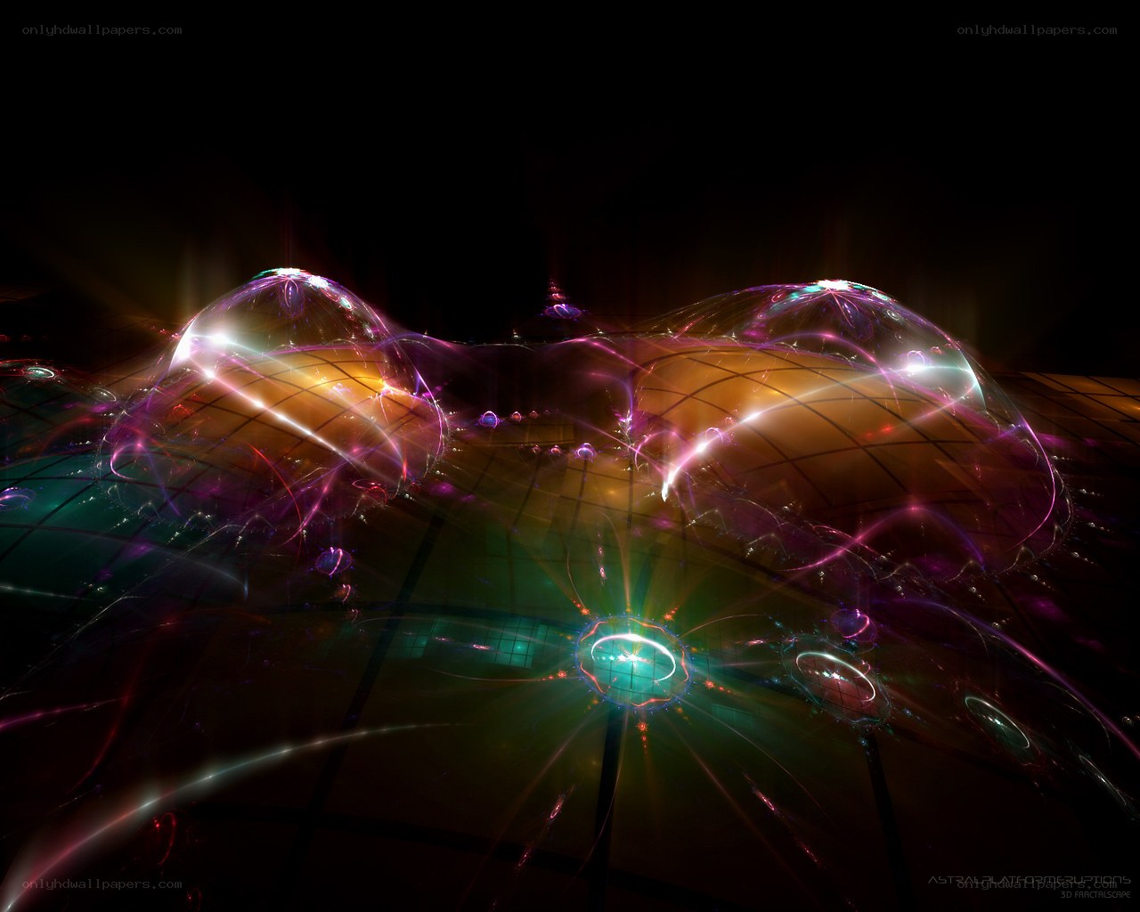 Abstract fractal light forms