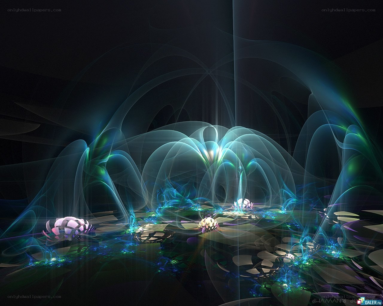 Abstract fractal light forms