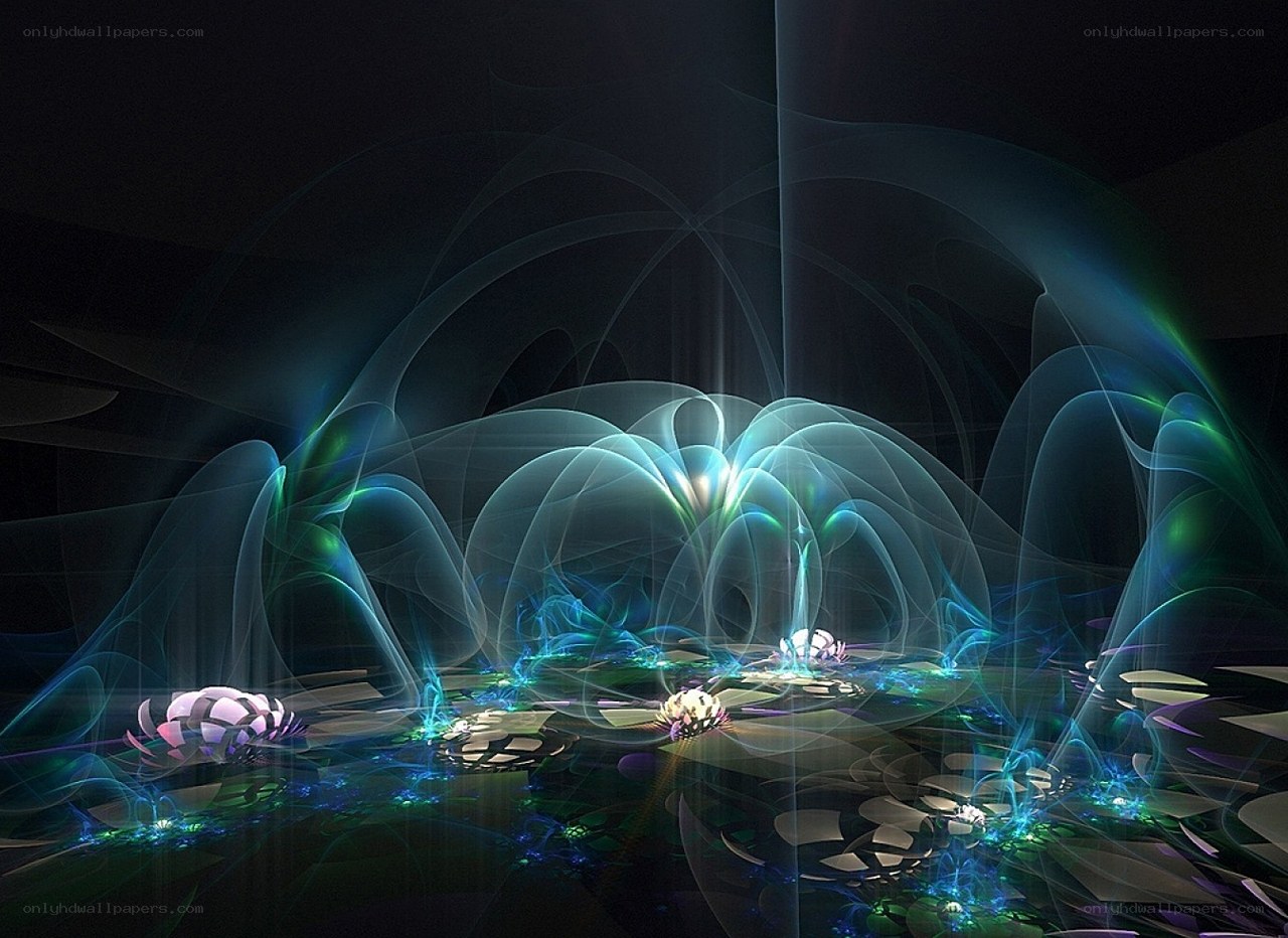 Abstract fractal light forms