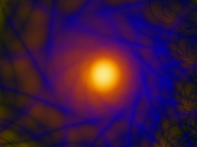 Abstract fractal light pattern