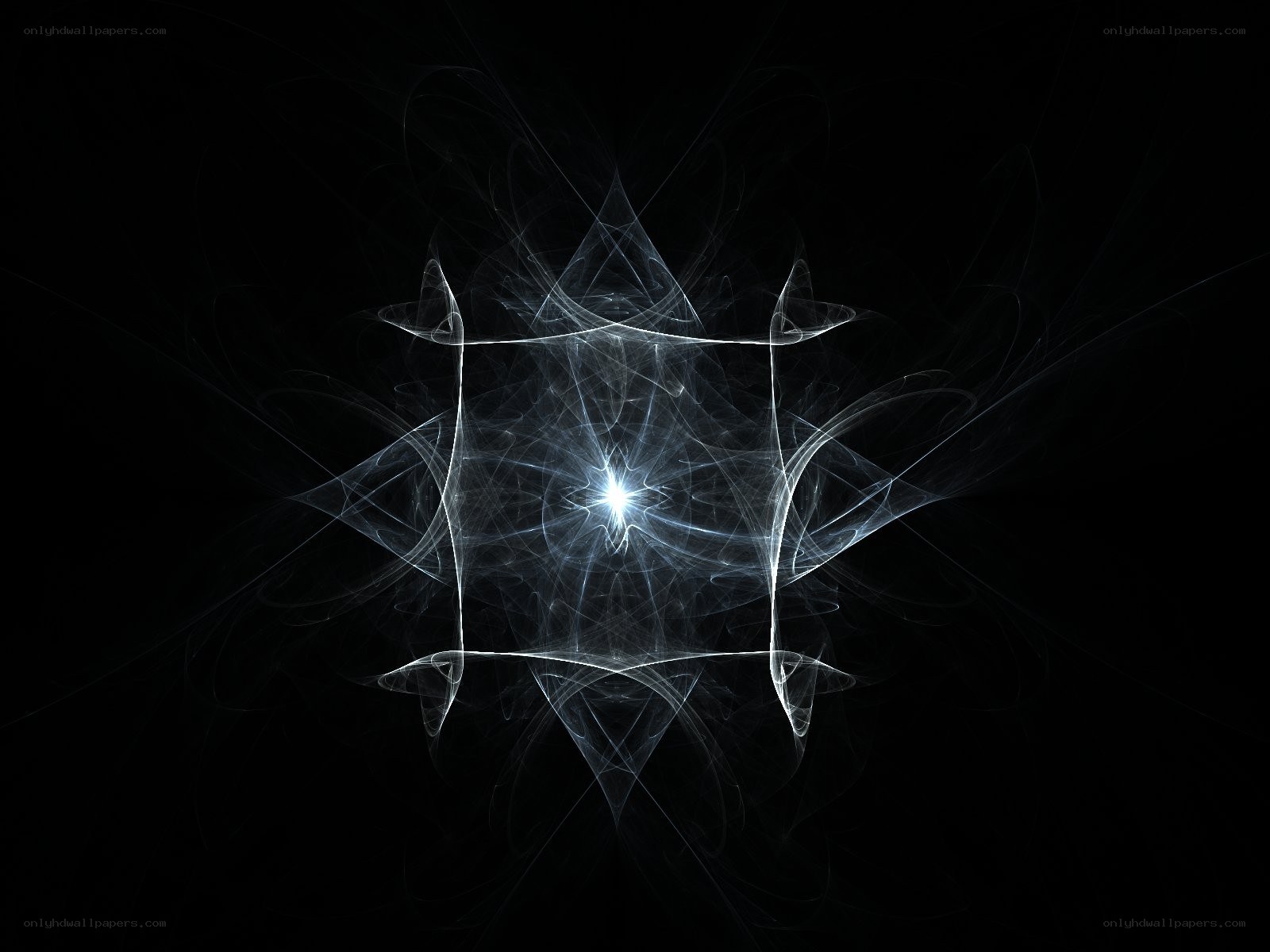 Abstract fractal light pattern