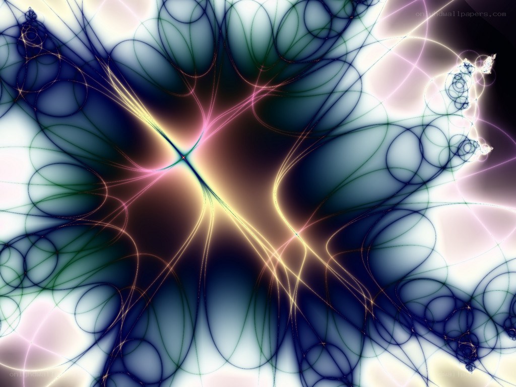 Abstract fractal light patterns