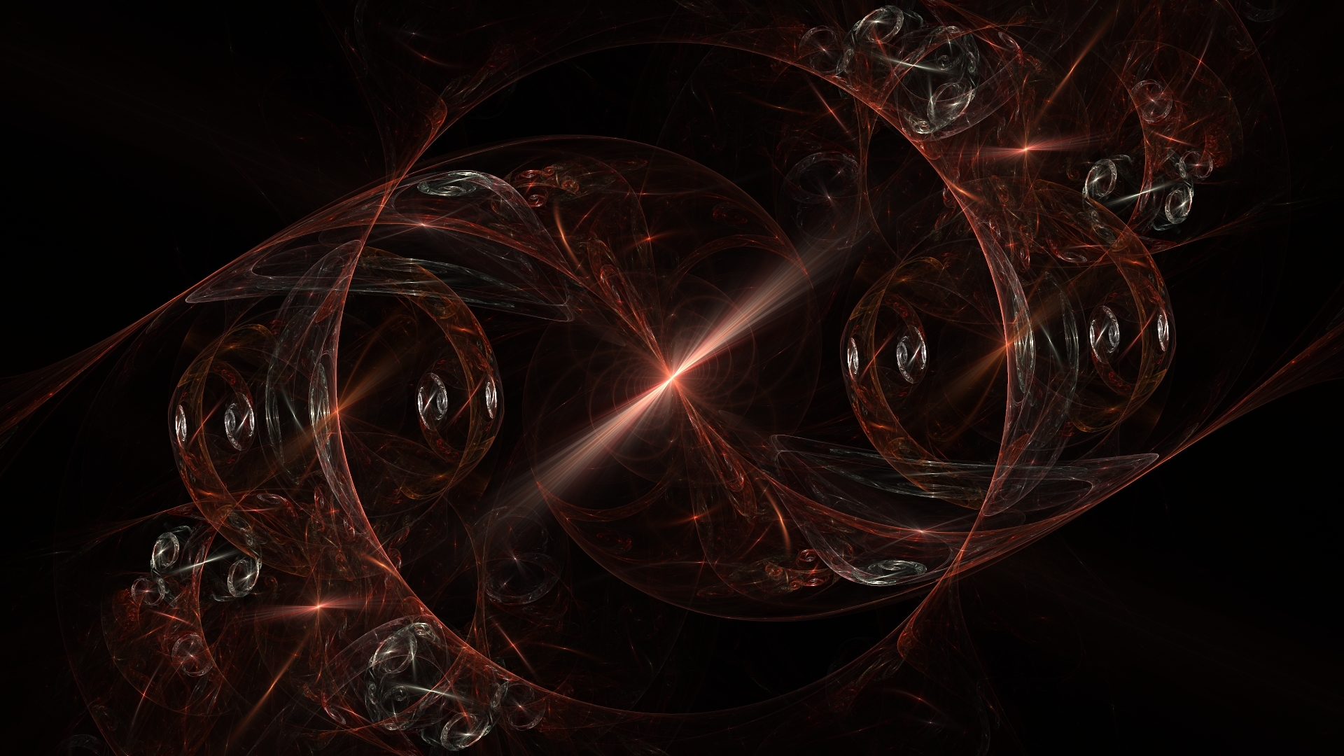 Abstract fractal light patterns