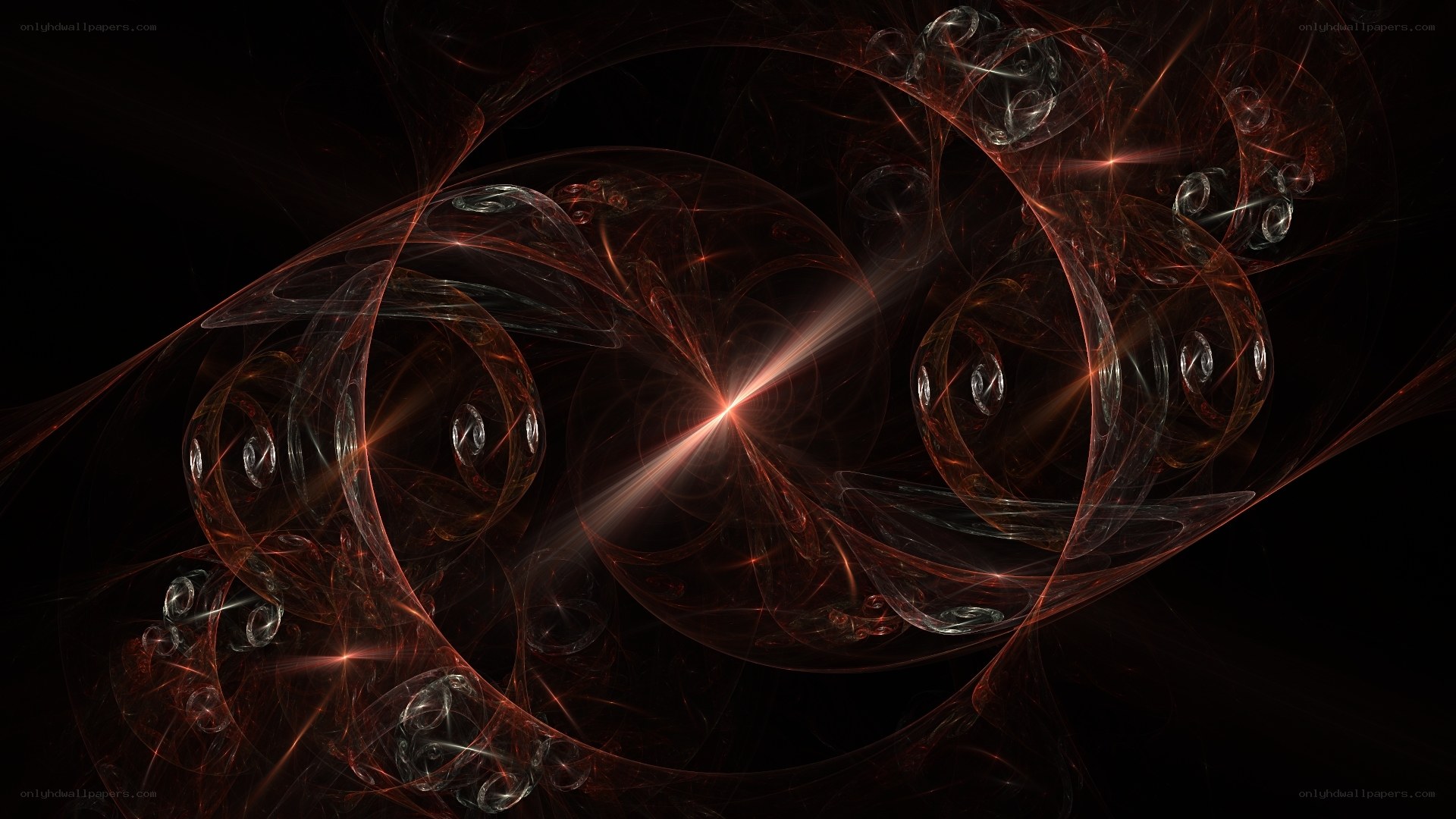 Abstract fractal light patterns