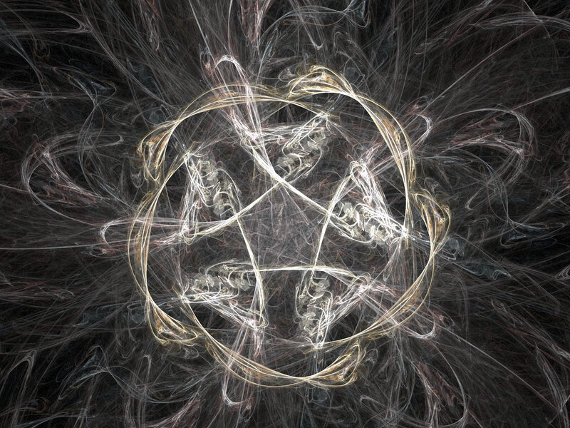 Abstract fractal light patterns