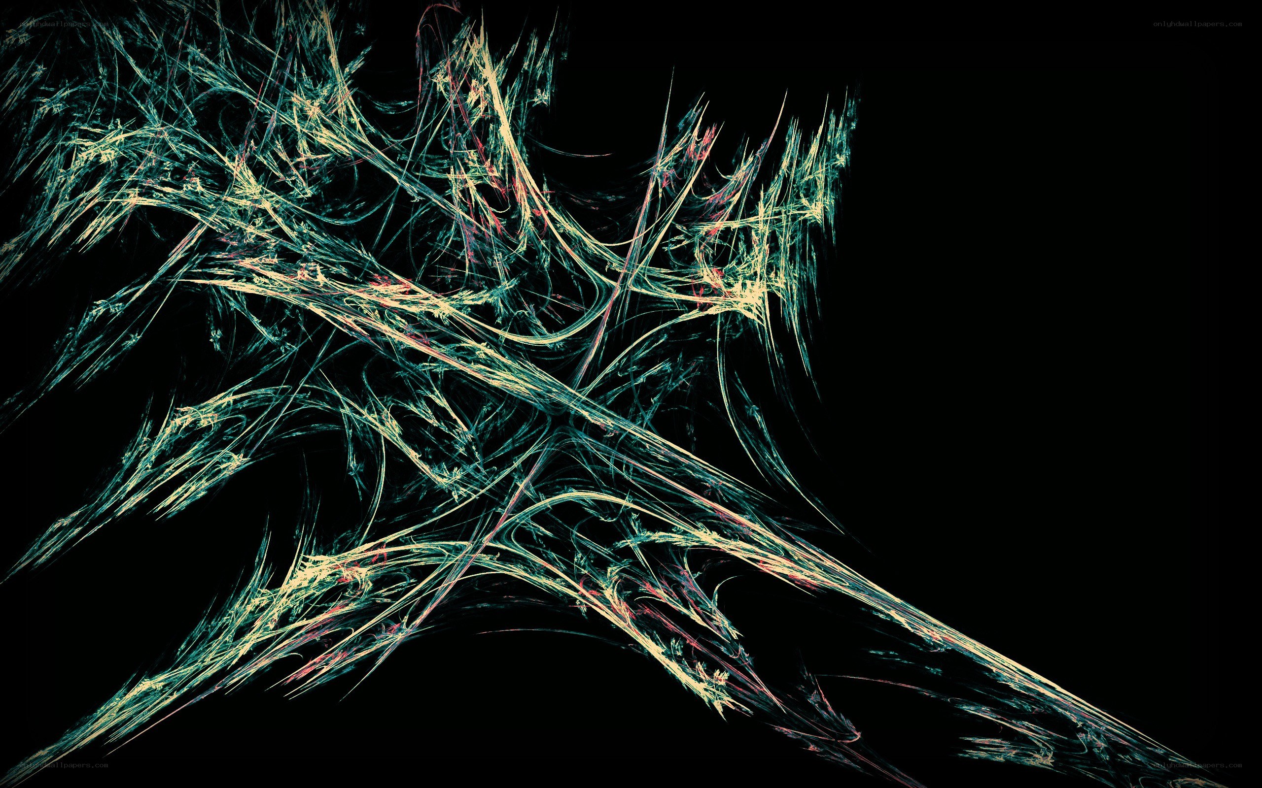 Abstract fractal light patterns