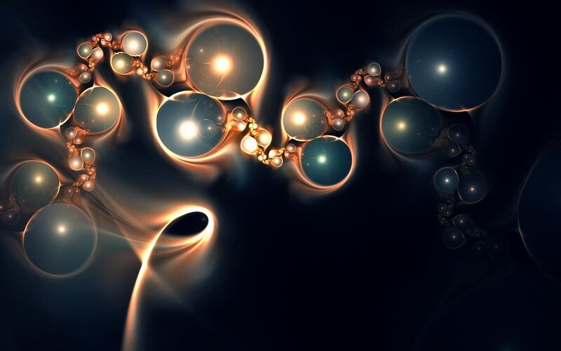 Abstract fractal light patterns