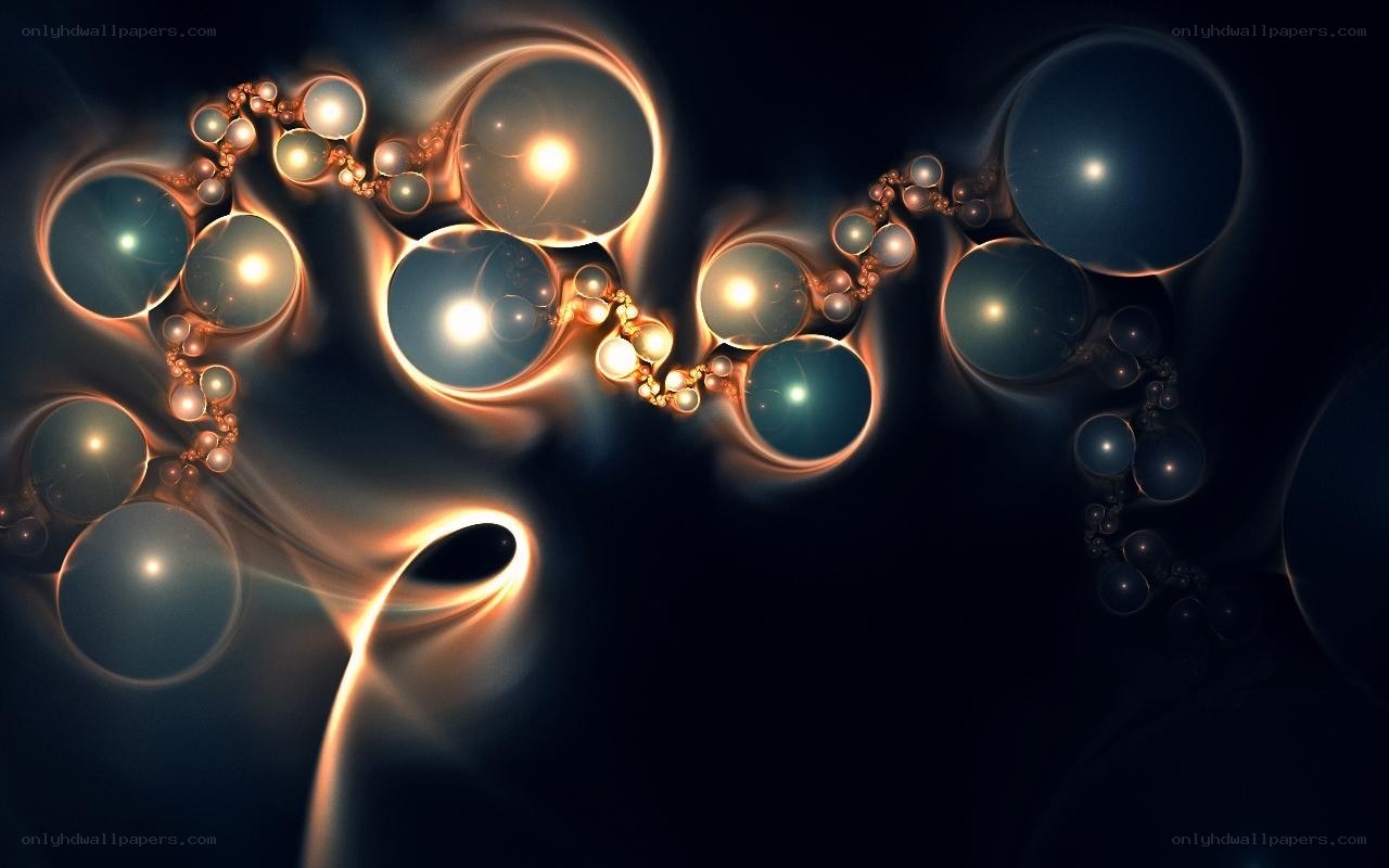 Abstract fractal light patterns