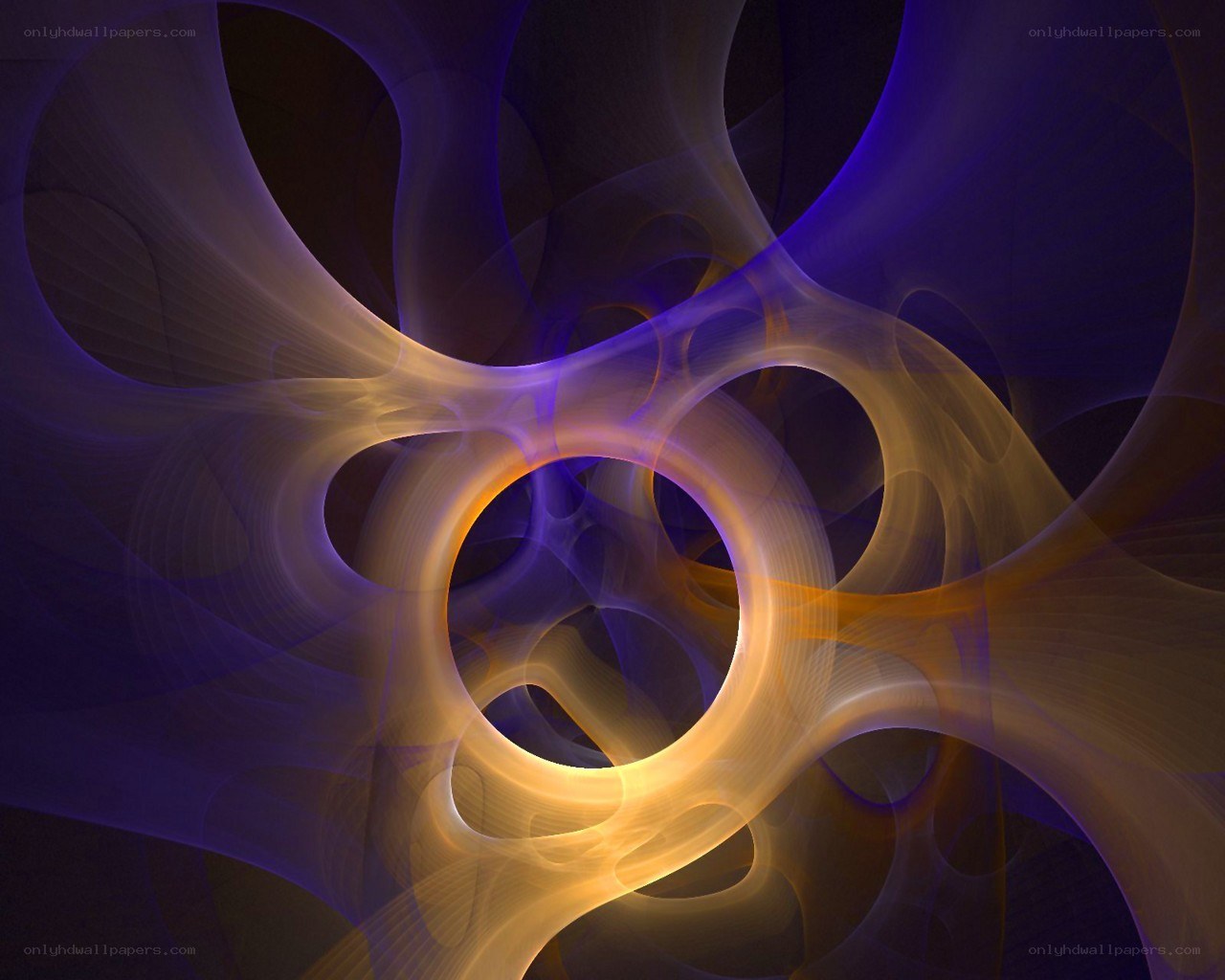 Abstract fractal light patterns