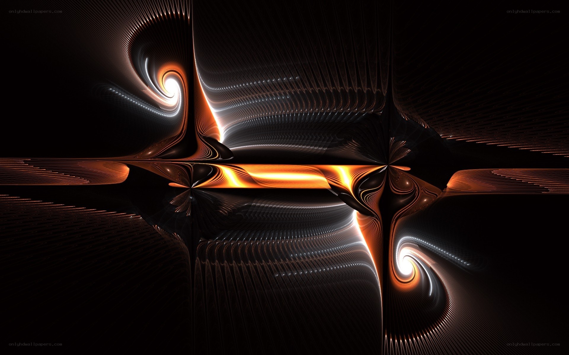 Abstract fractal light patterns