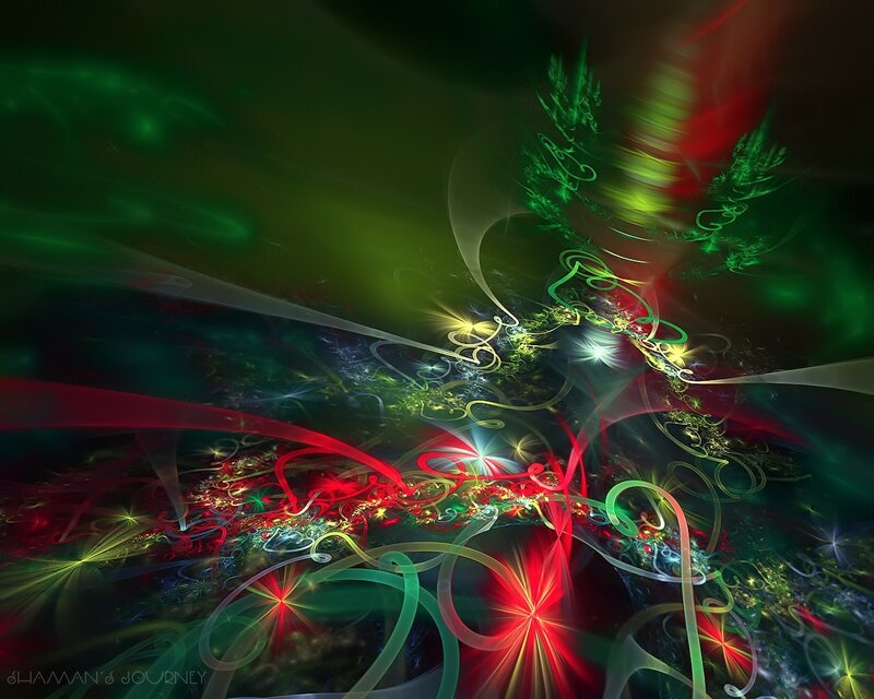 Abstract fractal light patterns