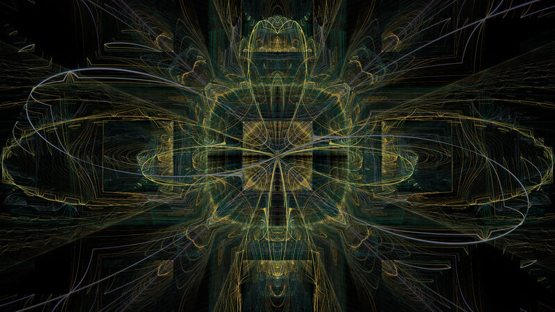 Abstract fractal light patterns