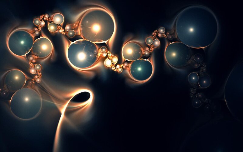 Abstract fractal light patterns