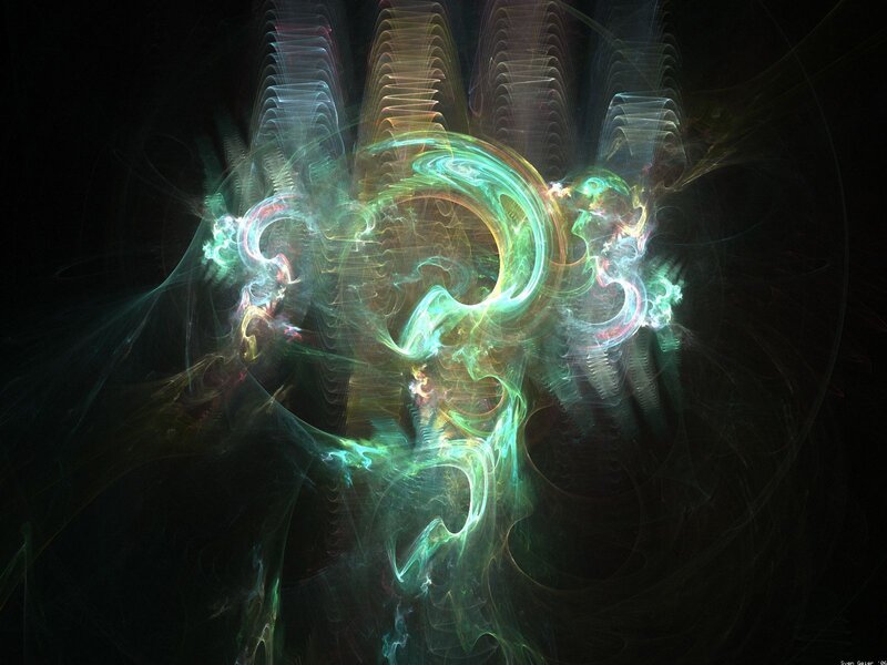 Abstract fractal light patterns