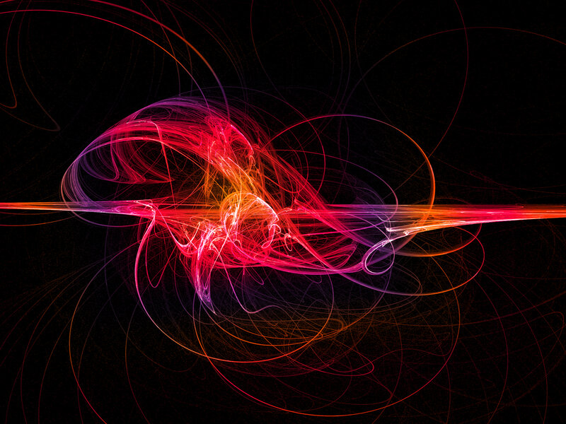 Abstract fractal light patterns