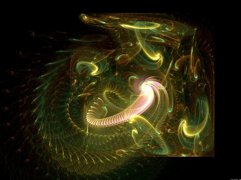 Abstract fractal light patterns