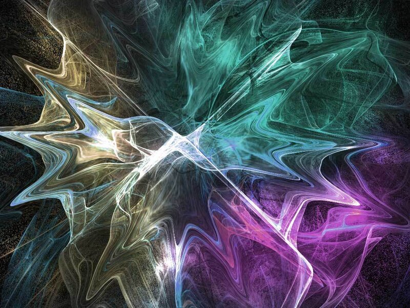 Abstract fractal light patterns